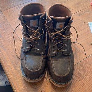 Steel toe work boots